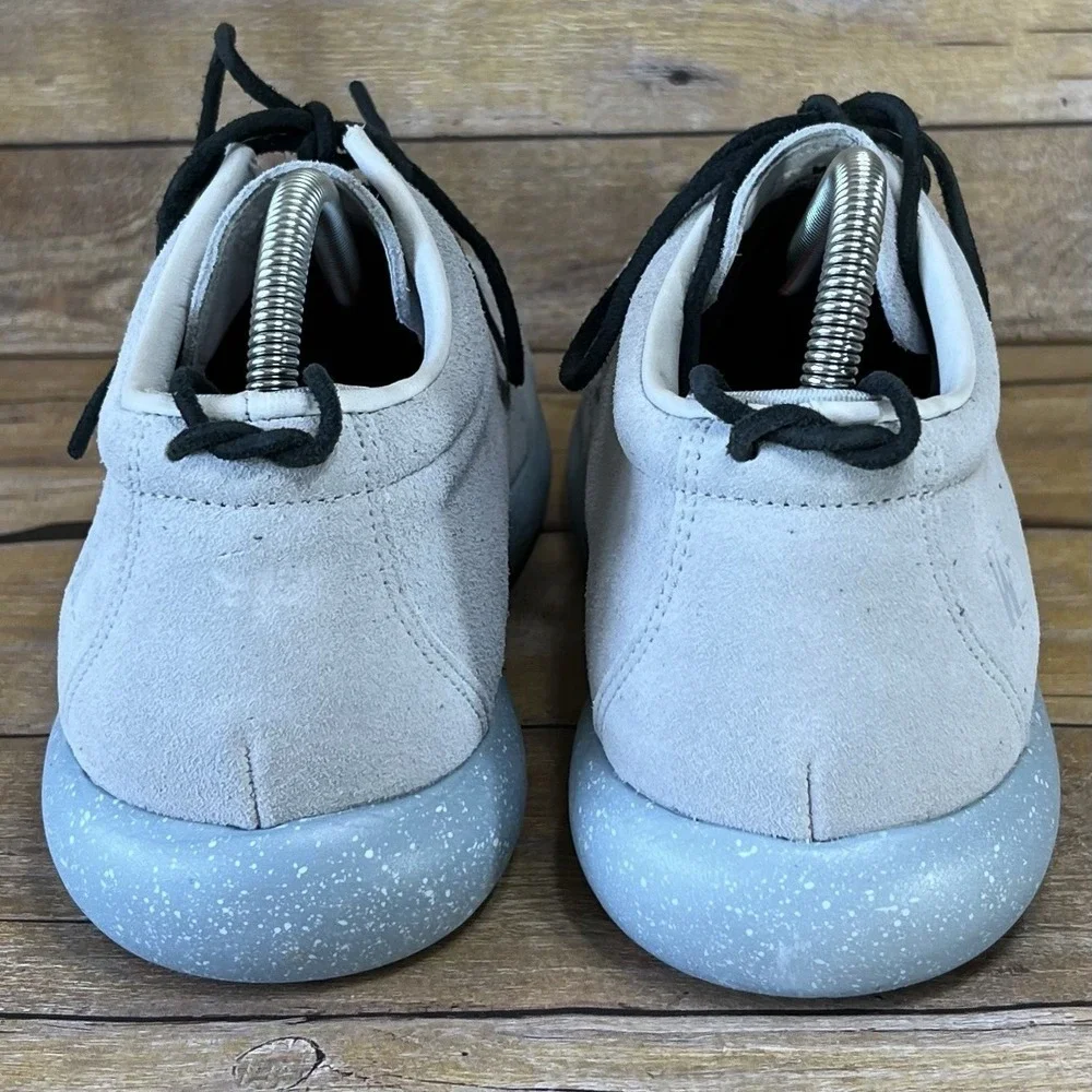 Worldboots Sz 8 Mens Moccasin Sneakers 100% Leather Suede Light blue‎ Color